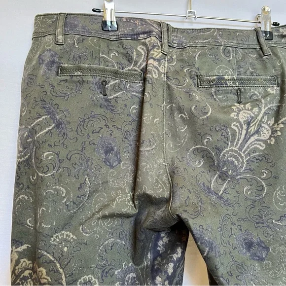 Pilcro and the Letterpress Green Chinos  Paisley Slim Fit - Picture 6 of 16
